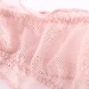 Transparent Low Waist Breathable Plush Ball Thong G-string Lace Panties