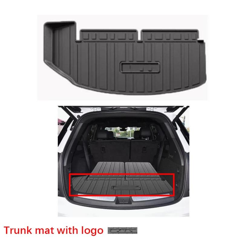 Car Rear Trunk Mat For Cadillac XT6 2020 2021 2022 2023-2025 TPE Carpet Storage Pad Cargo Tray Cushion Boot Mats Car Accessories
