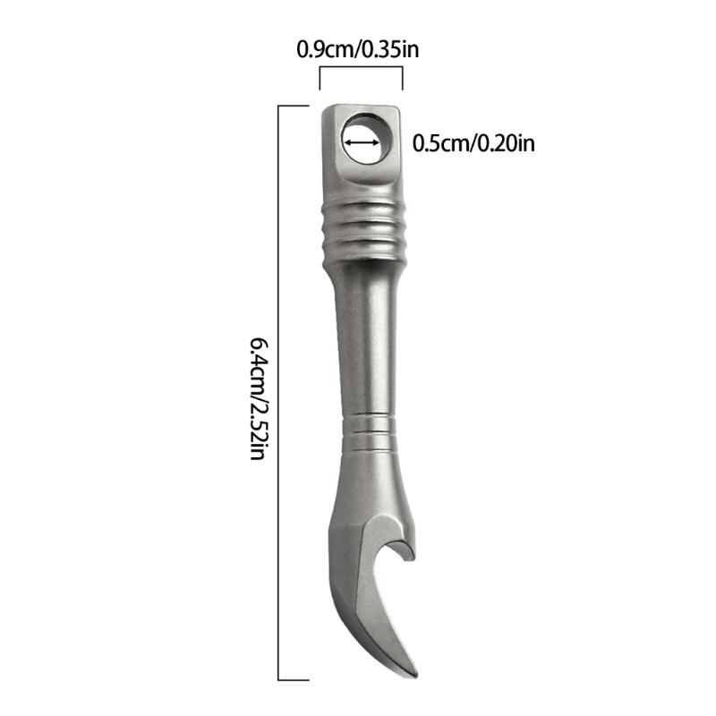 Everyday Carry Keychain Tool With Bottle Opener And Pry Bar For Outdoor Camping Travel Essential Adventure Enthusiasts
