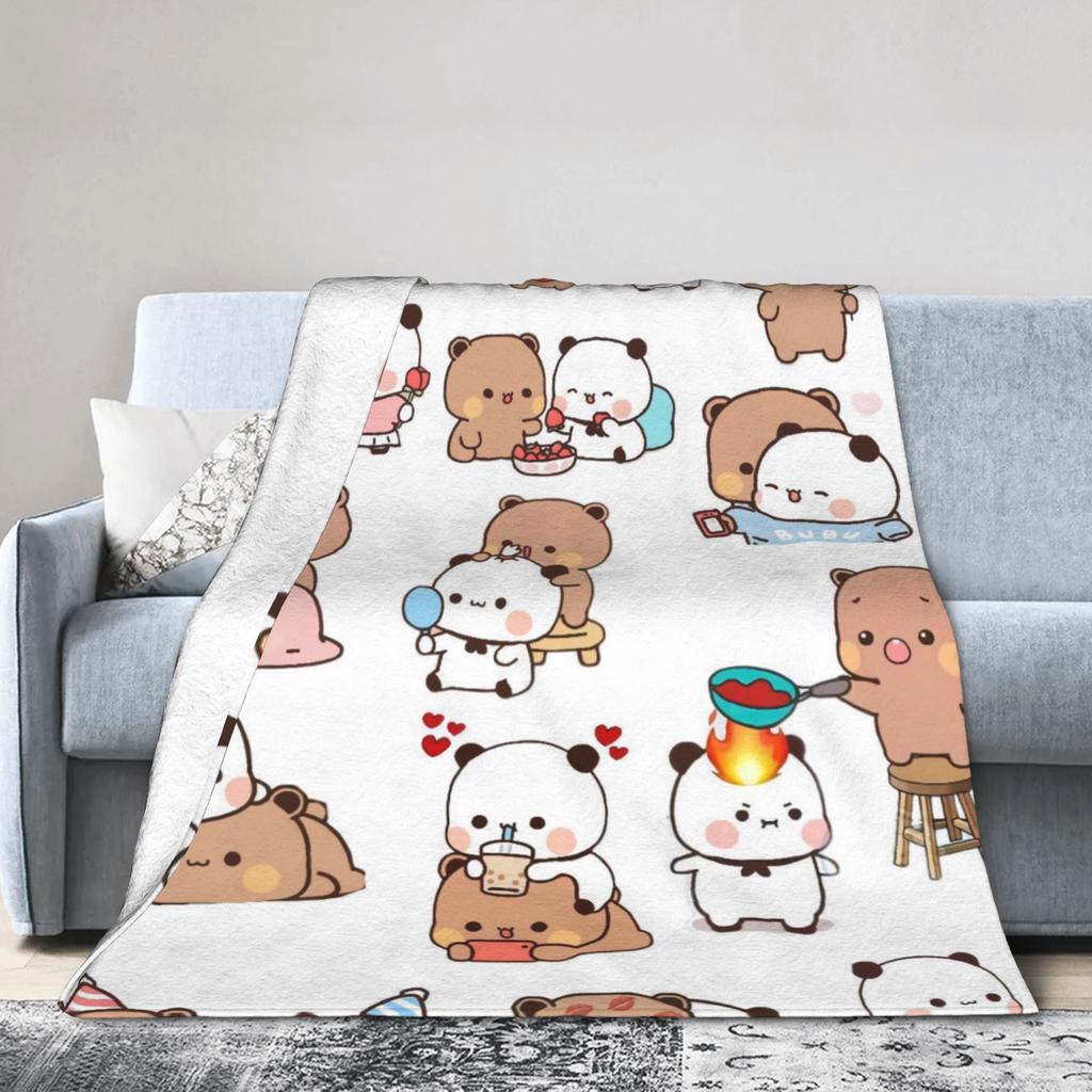 Cute Bubu & Dudu Blankets Super Warm Funny Plush Throw Blanket For Kids Adult Living Room Flannel Bedspread Bed Cover