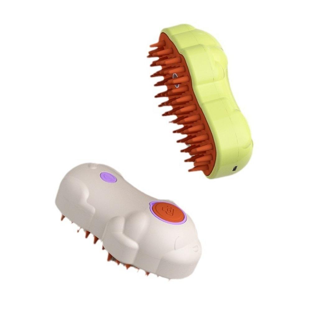 

Removing Loose Hair Cat Steam Brush Anti Flying Hair Cat Mist Brush Pet Grooming білий