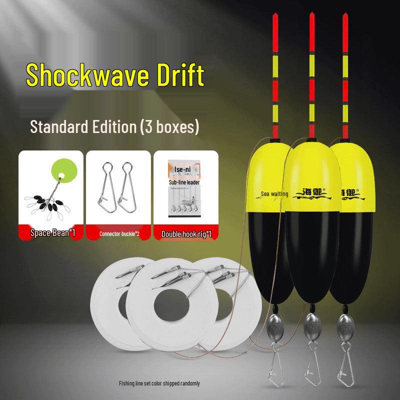 Schockwellen-Selbstnivellierender Elektronischer Nachtangel-Schwimmer - Hohe Empfindlichkeit, Langes Schwanzdesign, Keine Einstellungen Erforderlich