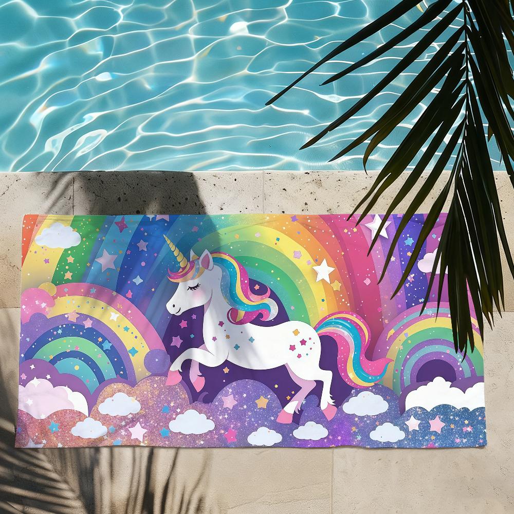 R-Rainbow F-Friends Towel Quick Drying Beach Towels Are Suitable For Swimming Pools Camping Yoga And The Gym