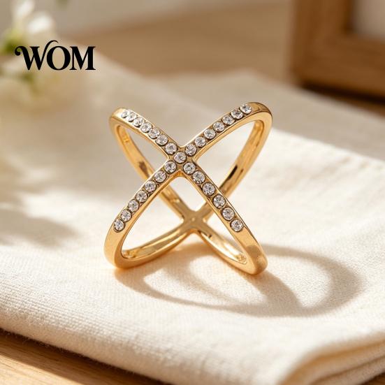 Women Scarf Accessory Rhinestone X-Shape Ring, Metal Geometric Clip, Sparkling Modern Clip Slide Ring for Silk Scarves Neckerchiefs Shawls Shirts