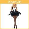 Elegant Backless Women's Bunny Rabbit Cosplay Tuxedo Halloween Outfit Fancy Dress