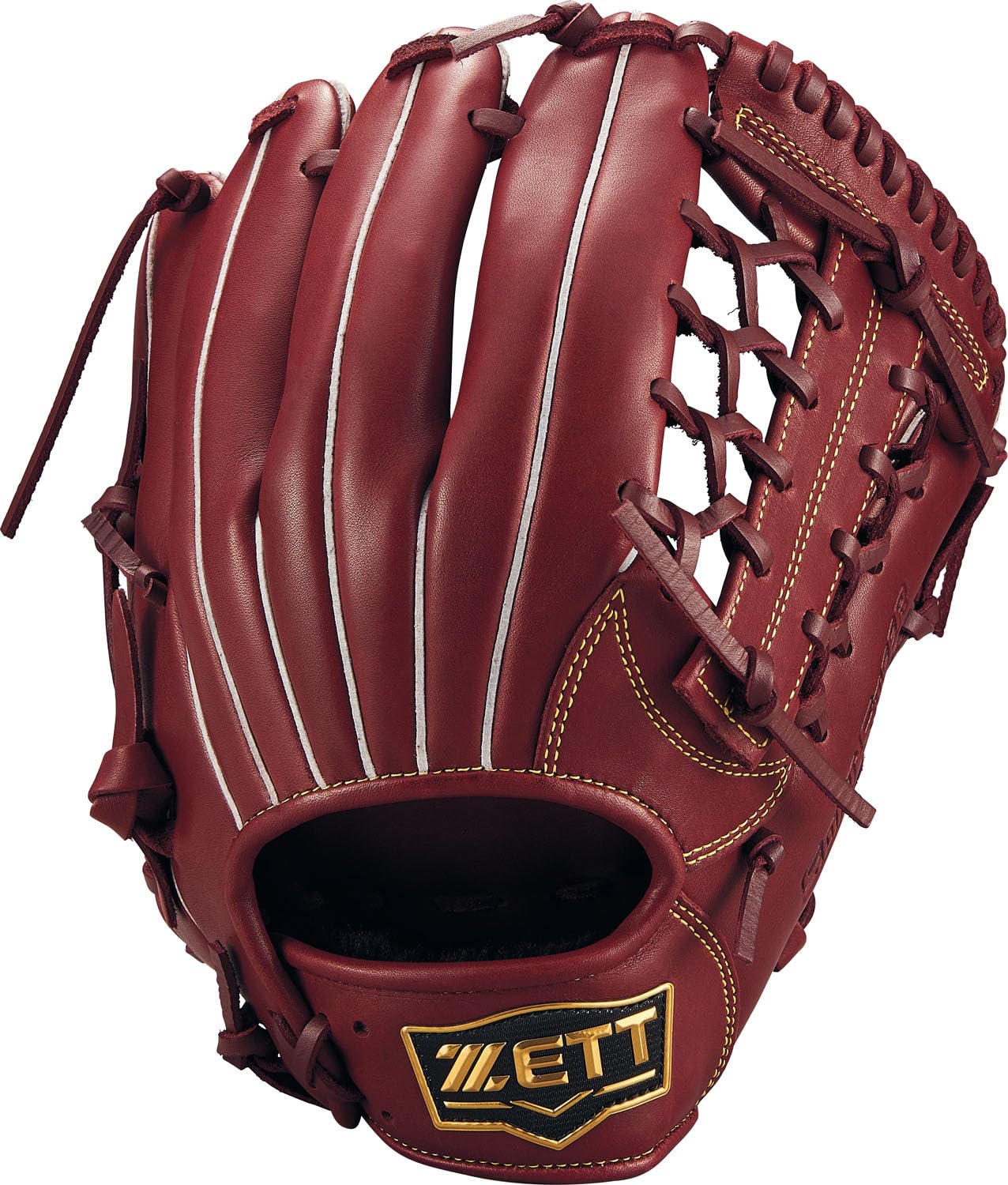 

ZETT Soft Steer Baseball Bordeaux Brown Size 5 Glove, All-Around, Left-Handed Throw, (4000), (BRGB35530F)