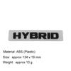 3D ABS Hybrid Letters Logo Car Letter Sticker Tail Bumper Badge Auto Rear Trunk Emblem Accessories