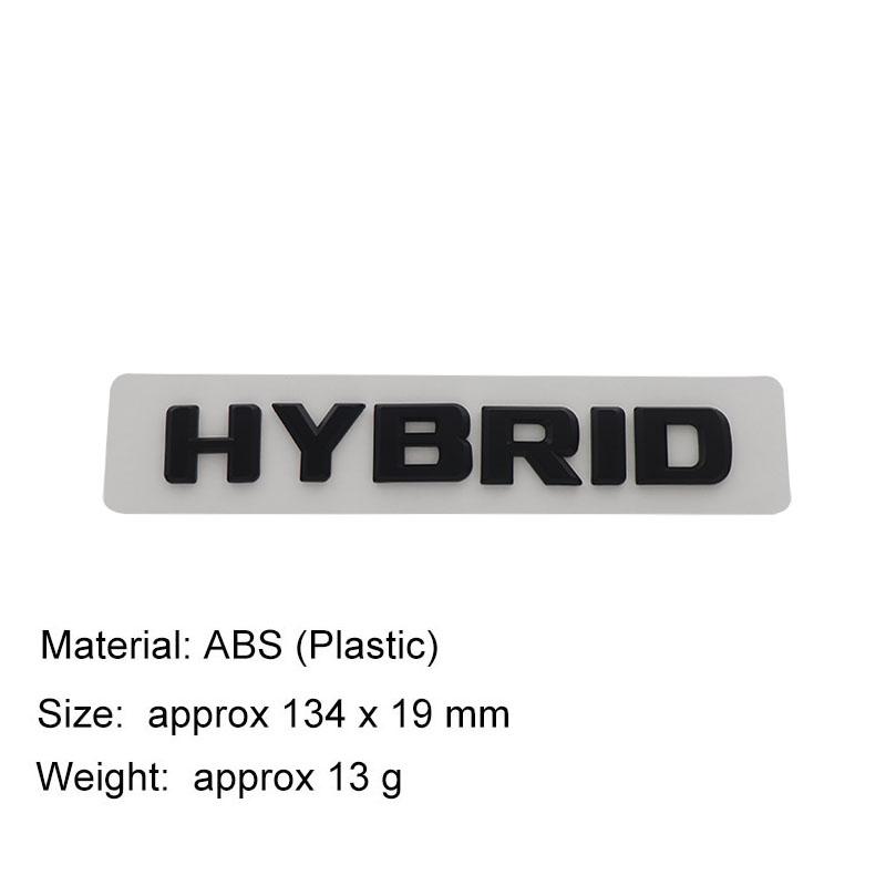 

3D ABS Hybrid Letters Logo Car Letter Sticker Tail Bumper Badge Auto Rear Trunk Emblem Accessories ping-matte-black