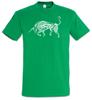 Keltischer Stier T-Shirt Herren Damen T-Shirts Oberteil Kelten Ochse Zeichen Symbol Tattoo Stammeskultur Kult