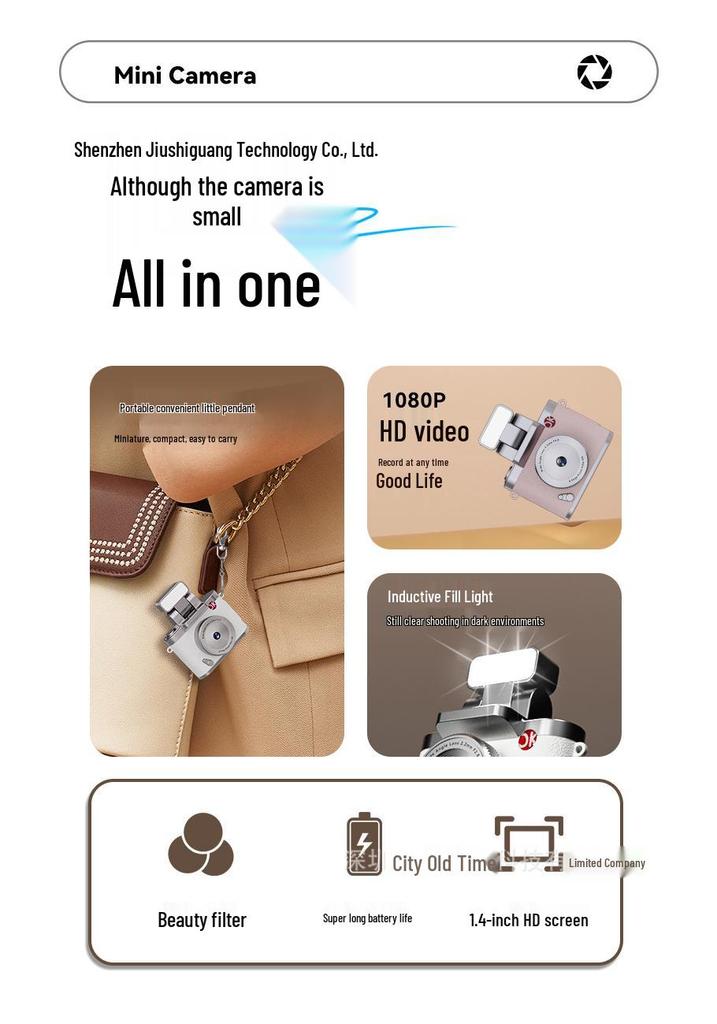 Retro Dual Camera HD Mini Travel Camera for Students