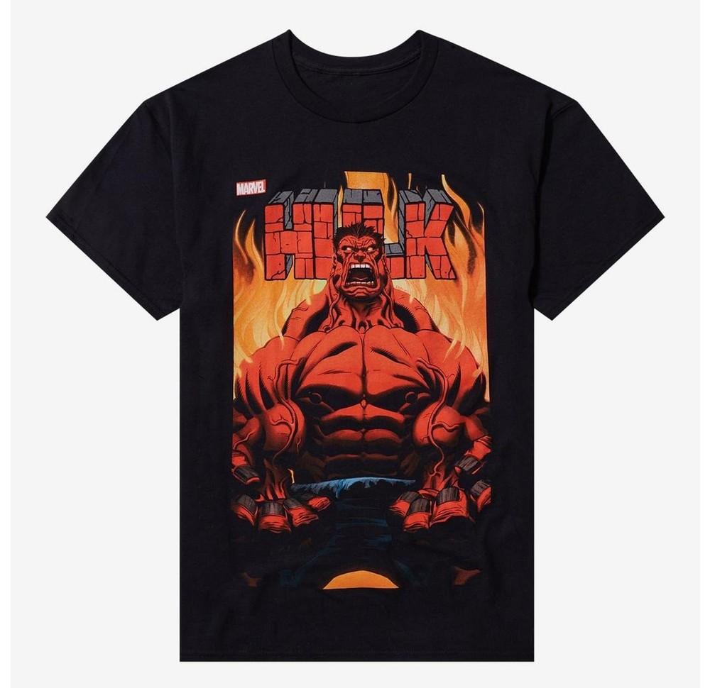 Футболка Marvel Капитан Америка Смелый Новый Мир Красный Халк Размер S-5XL Унисекс Футболка XXXXL