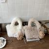 Cartoon Puppy Pendant Fluffy Lambswool Crossbody & Shoulder Bag