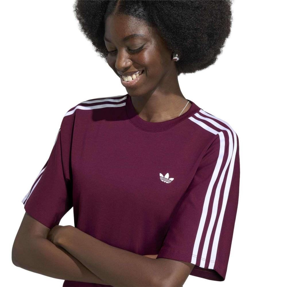 adidas W Slim Ss Tee Adilenium  Ky5092 Maroon