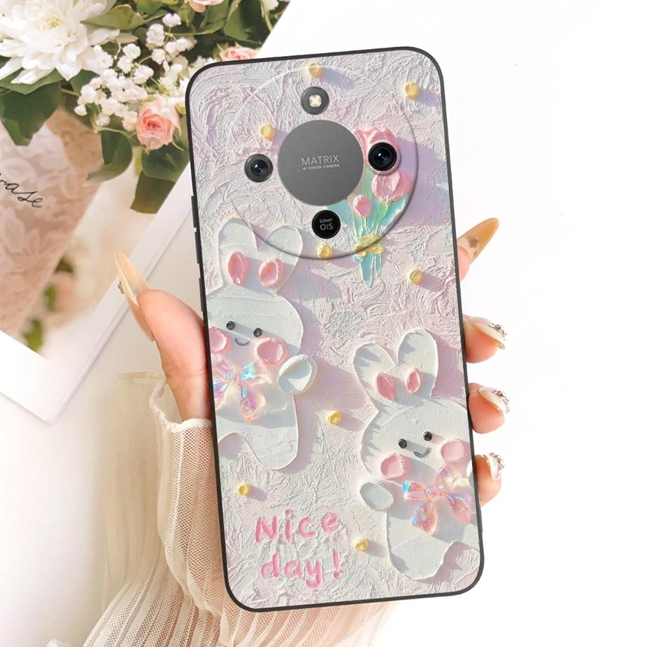 For Honor X9d Case Magic8 Lite Cute Fashion Cartoon Cover Soft TPU Phone Case For Honor Magic 8 Lite X 70 HonorX9d HonorX70 Bags