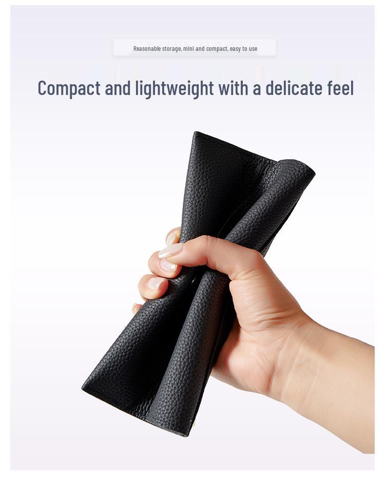 Genuine Leather Women's Thin Envelope Clutch & Phone Holder