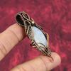 Rainbow Moonstone Pendant Copper Wire Wrapped Pendant Gemstone Handmade Jewelry Stylish Pendant Antique Copper Wire Jewelry Engagement Gifts