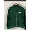 Mens Casual Hoodless Letter Print Zip-Up Jacket Set With Fleece Lining Loose Fit Outfit