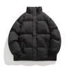 Minimalist Style Solid Color Stand-up Neck Cotton-padded Clothes Men's Winter New Trendy Loose Warm Cotton Clothes Casual Versatile Bread Clothes