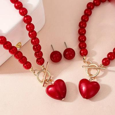 Fashion  Jewelry Set Necklace Bracelet Earrings For Women Ladies