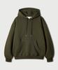Plain Essential Hoodie Dark Khaki Kjhd2674