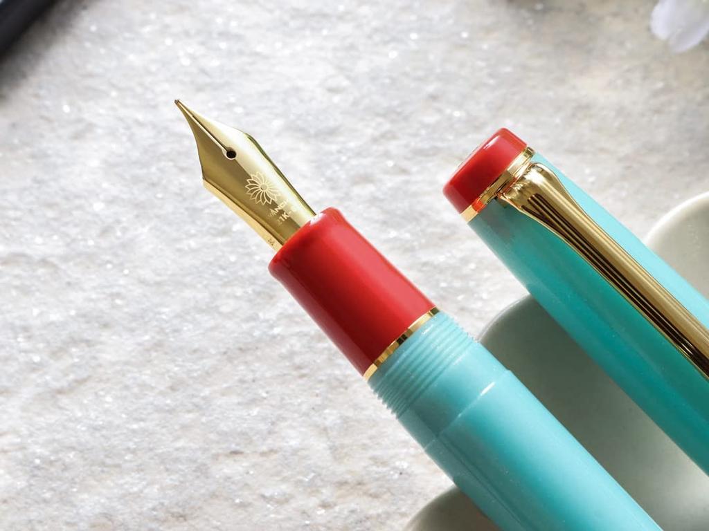 WANCHER Fountain Pen Imari Fountain Pen 21K Gold Nib IMARI Made In Japan Original Design Fountain Fine [Wancher Pen] (F Nib)