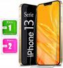 Case for iPhone 13 | 14 Silicone Clear Case Slim Back + 9H Glass
