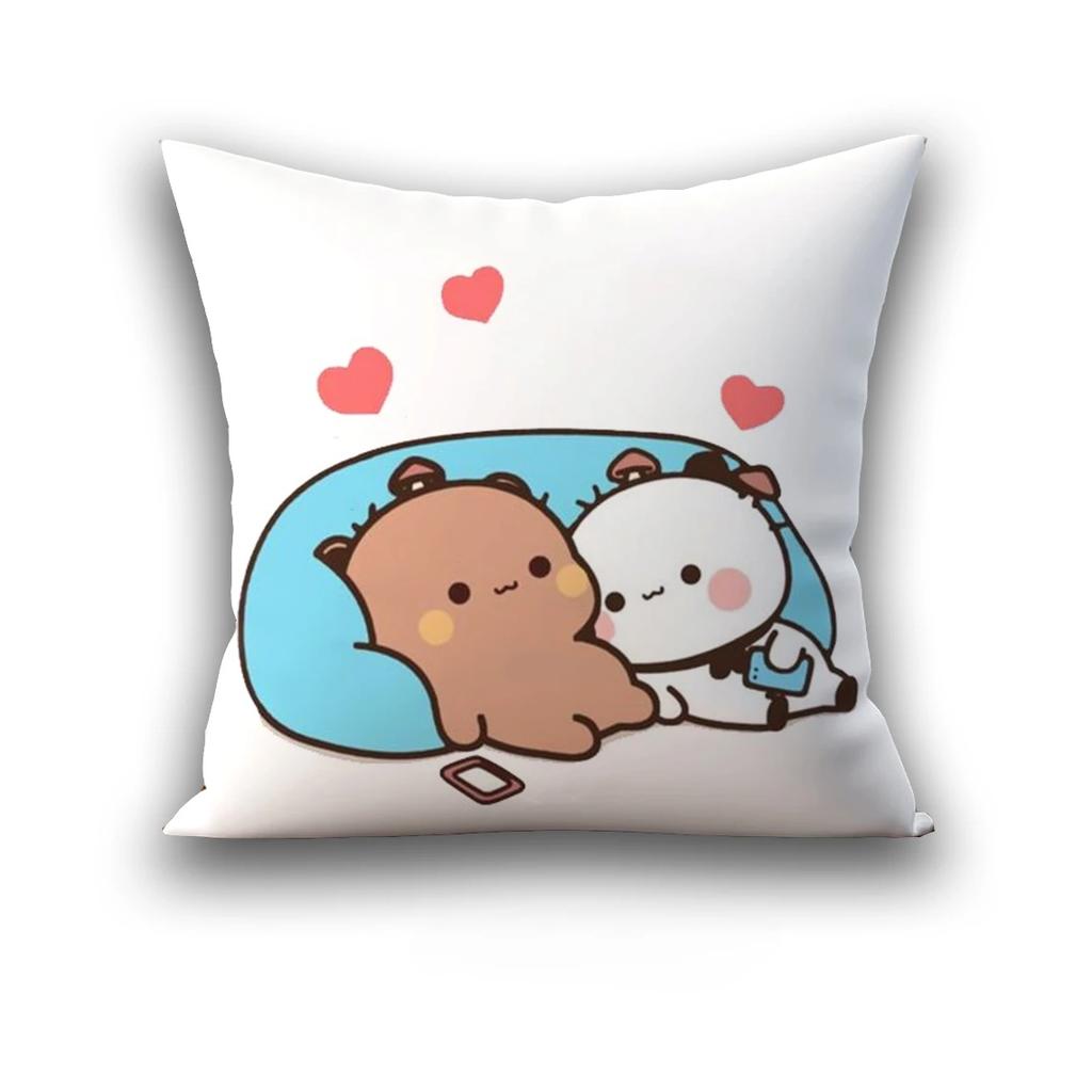 Bubu Dudu Pillow Cover Birthday Wedding Gifts 45X45 Cushions Covers Dakimakura Throw Pillows Square Pillowcase Cute