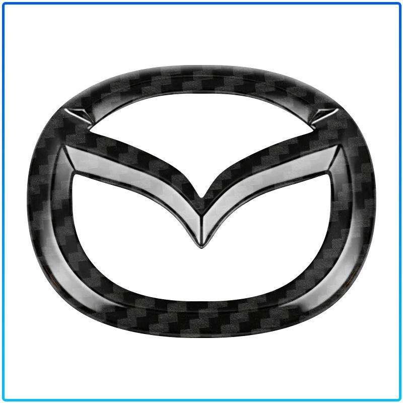 For Mazda 6 3 CX5 5 2 323 CX7 Demio Atenza Axela MX30 CX30 CX3 CX9 RX8 RX7 ABS Car Steering Wheel Center Emblem Sticker Accessories