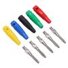 10-pakning 4mm 7-pinners bananplugg 1000V 32A stabelbar bananplugg hannkontakt med myk hylse for lydkabel