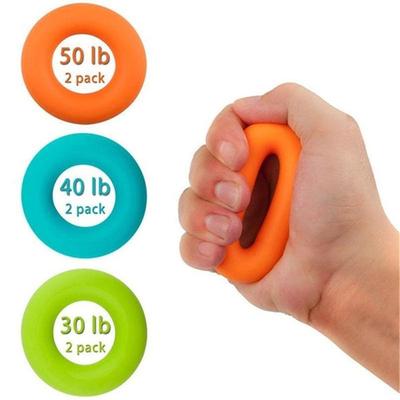 Silicone Strengthener Finger Stretcher Hand Grip Fitness Fidget Toy Balls Muscle Power Training Rubber Ring Exerciser
