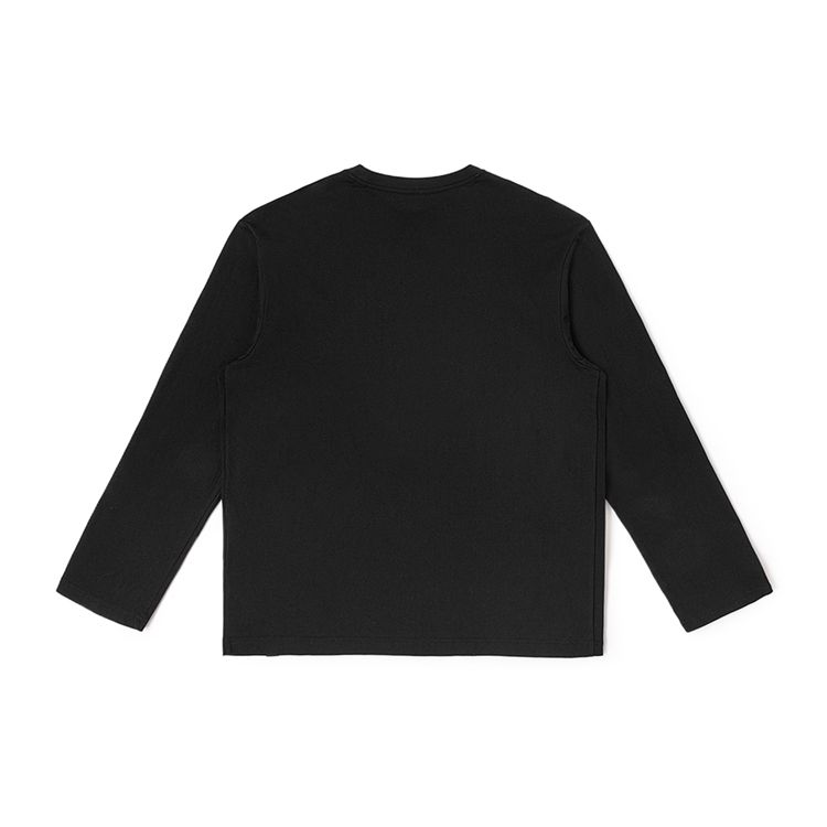 FW23 Comfortable Black Long Sleeve T-Shirt Unisex tops LUT0072353RX00FK11000