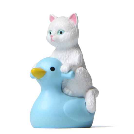4Pcs Mini Cat Model Detailed Texture High Simulation Decoration Accessories Miniature Cat Animal Model Toy for Kids