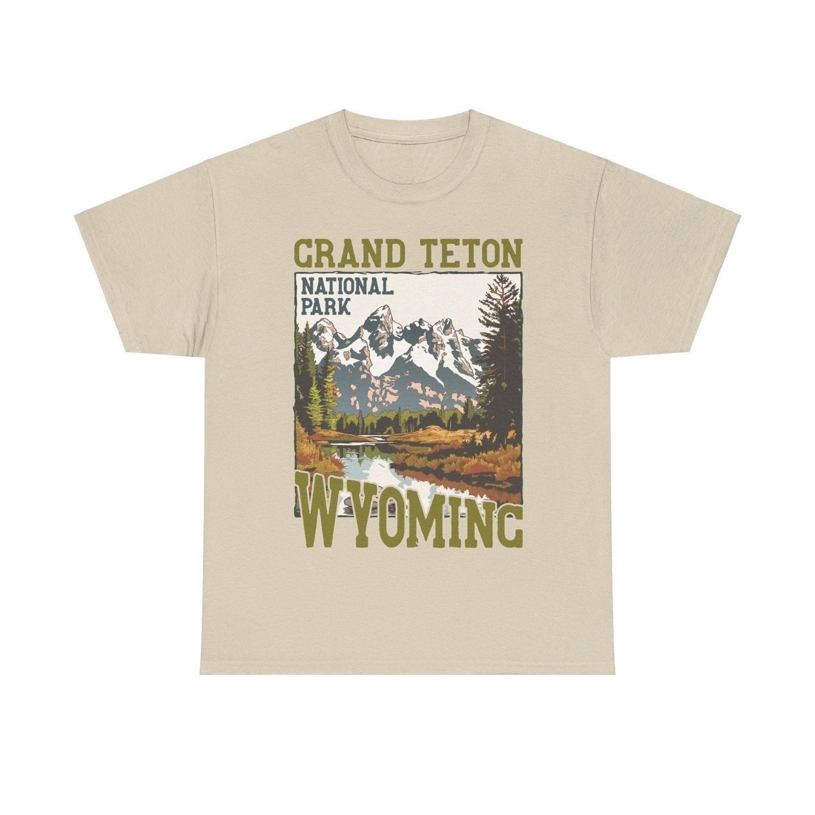 Grand Teton National Park Wyoming Poster Print T-shirt XXXXL