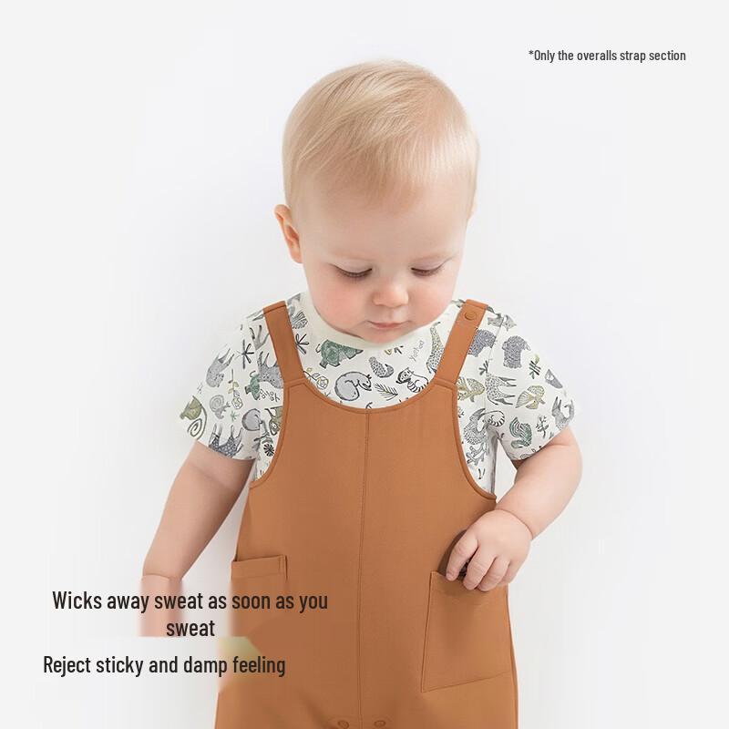YEEHOO Baby Boy Summer Short-Sleeve Jumpsuit