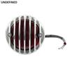 Motorcycle Brake Tail Light Grill Aluminum Round Cafe Racer Taillight For Honda Sportster Bobber Chopper Custom SV650 Bikes