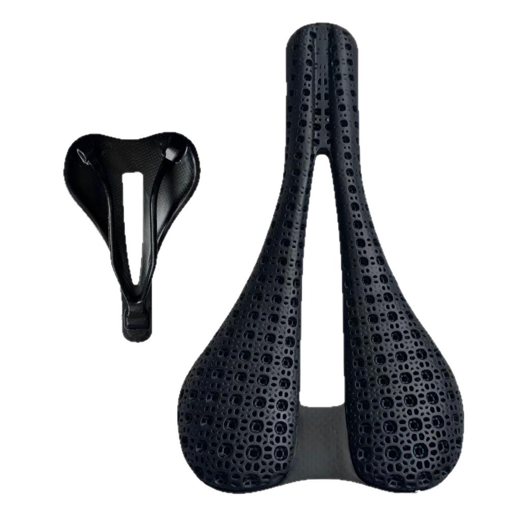 XBK Star 3D-Printed Carbon Fiber Road Bike Saddle - Thick, Comfortable & Breathable