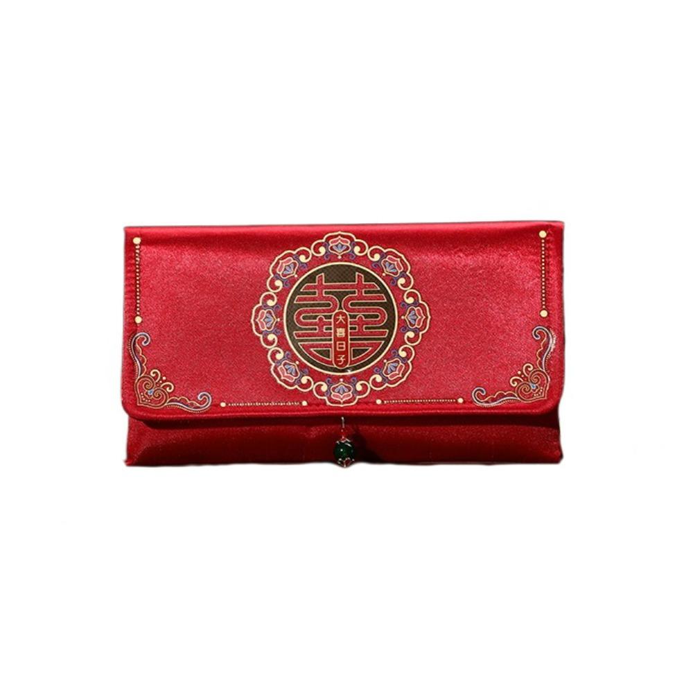 Tassel 2025 Red Pocket Embroidery Wedding Red Pockets Brocade Red Envelope  New Year