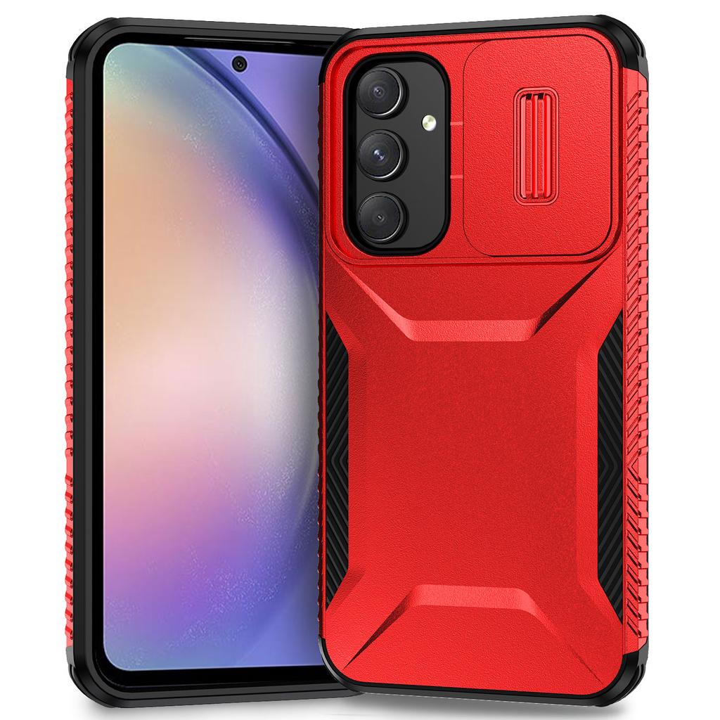 For Samsung Galaxy A54 5G Case TPU+PC Phone Cover with Slide Lens Protection Design