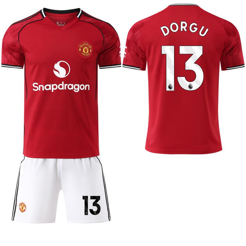 2526 New Man L Red Devils home court No. 17 Ganacho 8B fee football jersey set jersey M United red foreign trade