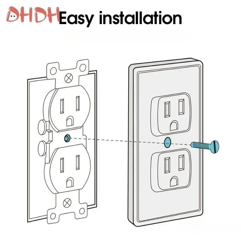 Elektrische Sicherheitssteckdosen-Schutzabdeckung Babypflege Sicherheitsvorkehrung Schutz Kinder Anti-Elektro Baby-Sicherheitsstecker-Abdeckungen