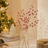 Small Red Christmas Tree Picks, Decorative Branch for Holiday Wreath Garland and Scene Decor