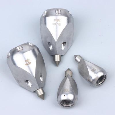 1/2 "3/8"Sewer Jetter Nozzle Kit Stainless Steel Jet Nozzle Chisel Nozzle Pressure Washer Accessories 5000 Psi