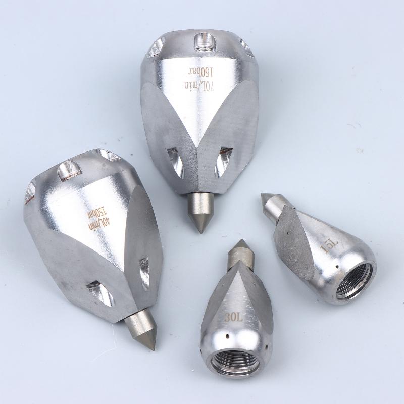 Kit Ugelli Idropulitrice per Fognature 1/2" 3/8" Ugello a Getto in Acciaio Inox Ugello a Scalpello Accessori Idropulitrice 5000 Psi