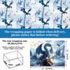 Kids Gift Wrap Clear Blue Dragon Paper Gift Wrap Sheets Tear-Resistant Party Decor Paper For Magical Party Birthday Holiday
