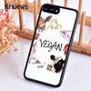 Krajews Vegan Vegetarian Cow Soft Phone Case Cover For IPhone 18 17 Air 16 15 14 plus 11 12 13 pro max Plus coque Fundas
