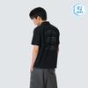 Aqua-X Cooling Lettering Short Sleeve Polo T-shirt Black (S26MMPPS88)