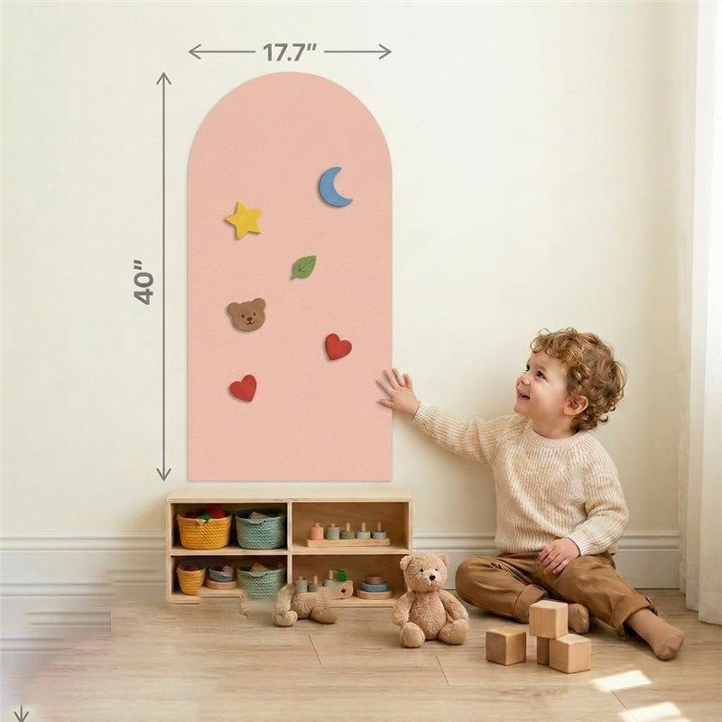 B97A-Arched Magnetic For Wall Sticker 1 Set-40 X 18 Inch Matte Blackboard Adhesive, Ideal For Wall-Mounted Magnetic Whiteboards