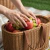 Geflochtener Obstkorb, Supermarkt-Einkaufskorb, Picknickkorb