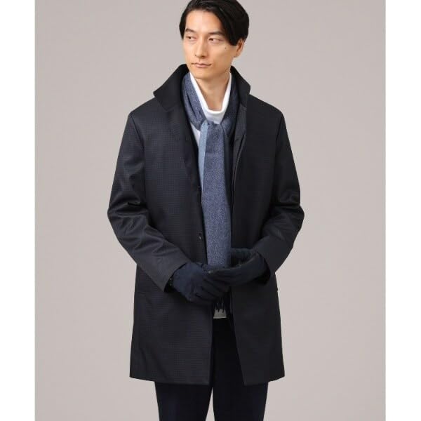 Takeo Kikuchi Cashmere Solid River Cashmere Navy 00 100% Stole/Scarf, Pattern, Color-Combo Scarf, G8701093, Men's, (093), (FREE)