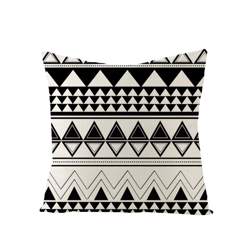 Nordische Geometrische Abstrakte Serie Polyester Bedruckter Kissenbezug Sofakissenbezug Heimtextilien
